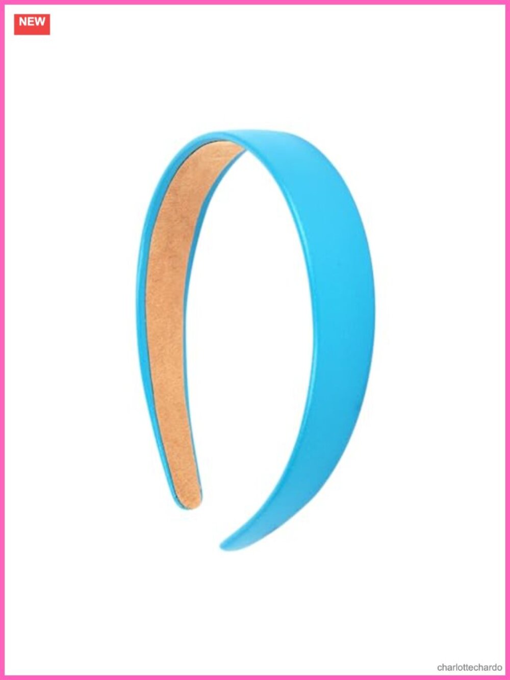 1 Inch Vegan Leather Headband Wide Non-Slip Hair Accessory